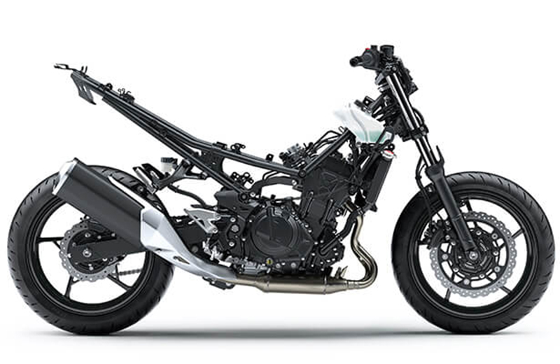 khung Kawasaki Z400 ABS mới xanh Khung Kawasaki Z400 ABS mới xanh
